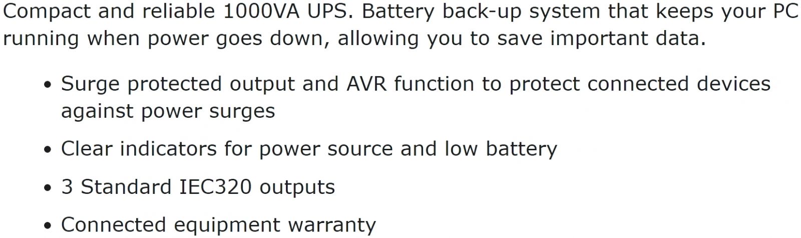 ספק אל פסק למחשבים TRUST OXXTRON 1000VA 17680 UPS